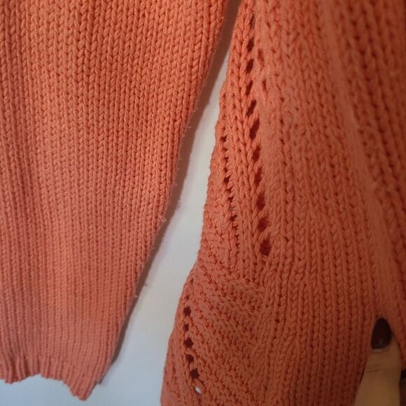 Soft Surroundings Crocheted Back‎ Single Button Coral Cardigan sz XL - Picture 6 of 6